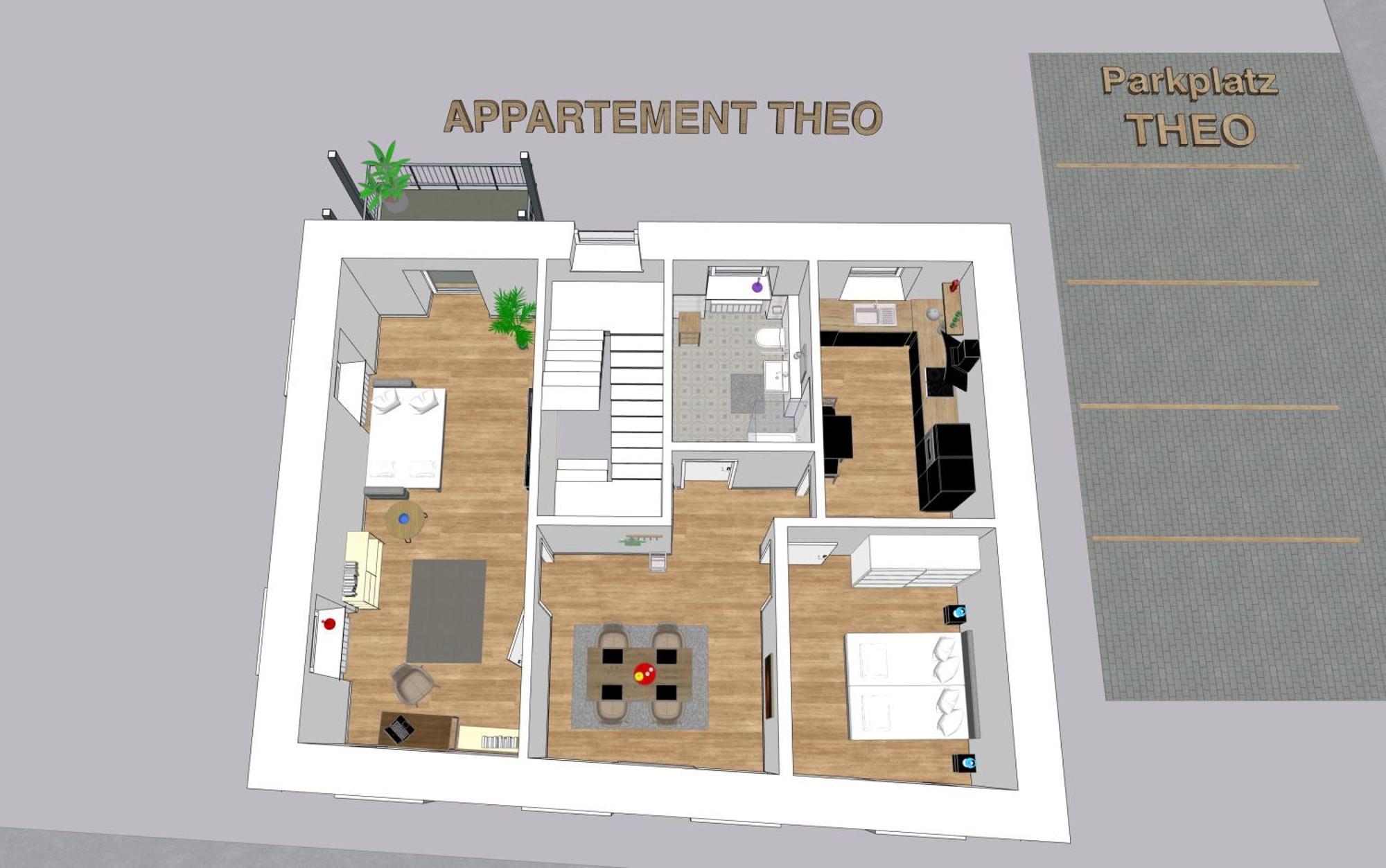 Modernes Apartement Mit Balkon In Toplage! 特拉本特拉巴赫 外观 照片